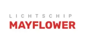 Logo van Lichtschip Mayflower in Brugge